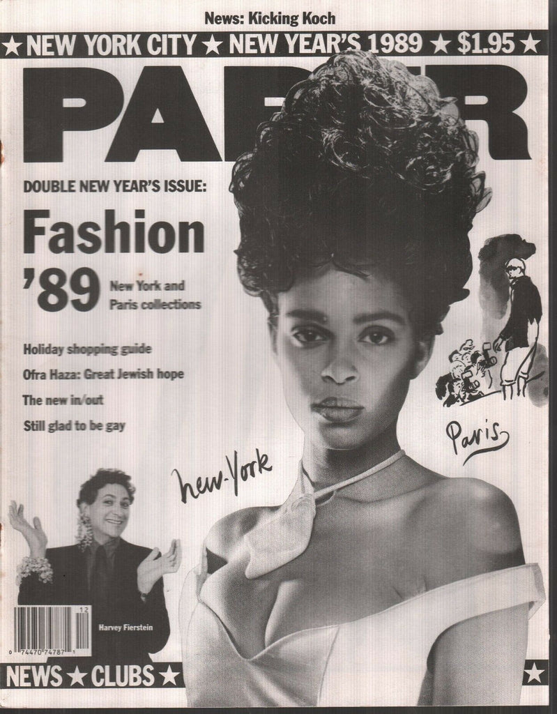 Paper NYC Oversized Magazine New Year's 1989 Harvey Fierstein 101619AME4