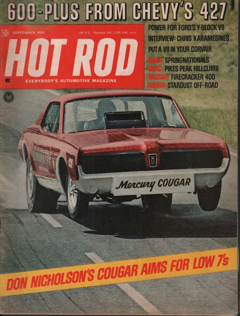Hot Rod September 1968 Don Nicholson Lee Kelly Jim Kelly Photography 090418DBE4