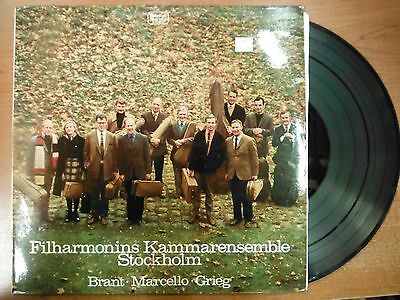 33 RPM Vinyl Brant Marcello Grieg Filharmonins Kammarensemble Stereo 012615SM