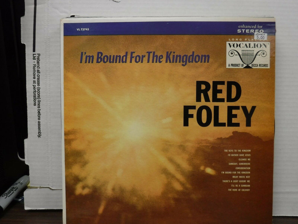 I'm Bound for the Kingdom Red Foley 33RPM VL 73745 121816LLE