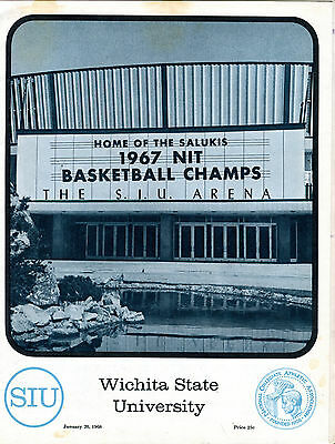 January 20 1968 Wichita State Univ. Unmarked Basketball Scorecard EX 061416jhc