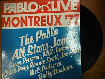 33 RPM Vinyl Pablo All Stars Jam Live Montreux'77 Pablo Records Stereo 030515SM