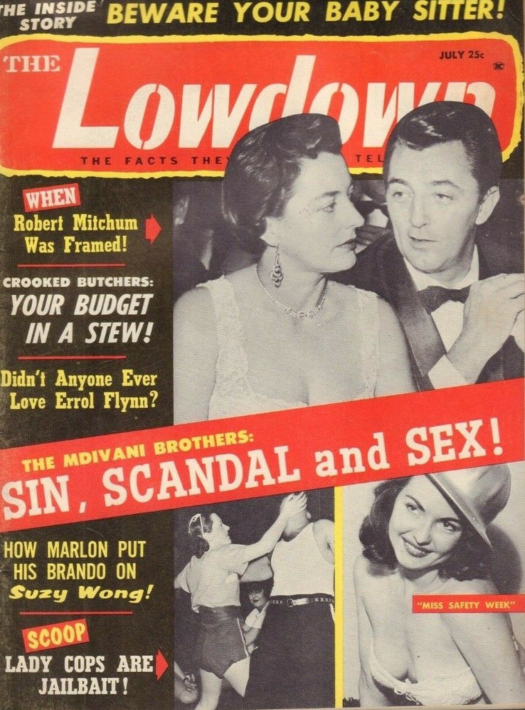 The Lowdown July 1960 Robert Mitchum Marlon Brando Suzy Wong 013119DBE2