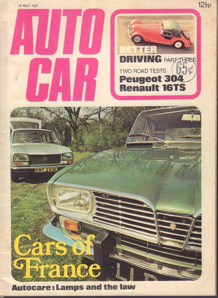 Auto Car May 1972 Peugeot 304, Renault 16TS 032817nonDBE