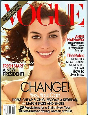 Vogue Magazine January 2009 Anne Hathaway EX 090116jhe
