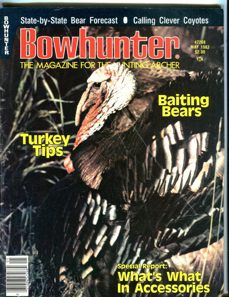 Bowhunter Magazine May 1983 Turkey Tips EX No ML 050917nonjhe