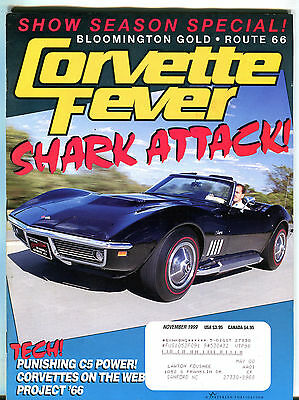 Corvette Fever Magazine November 1999 Show Season Special EX 012616jhe