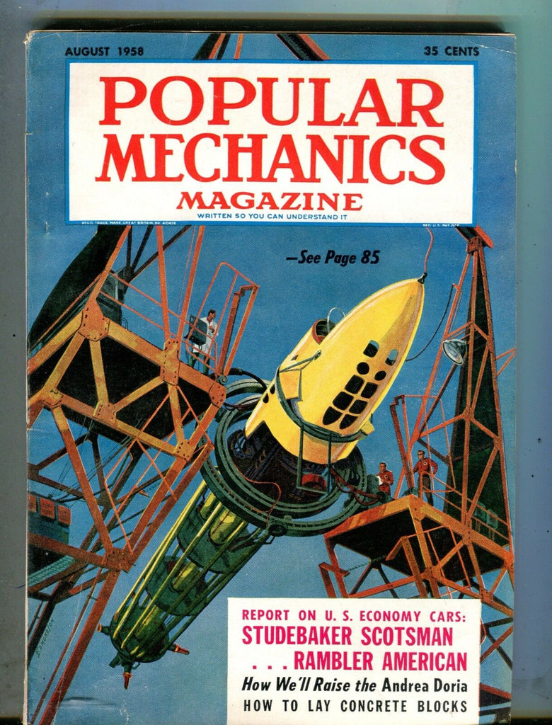 Popular Mechanics Magazine August 1958 Studebaker Scotsman 061317nonjhe