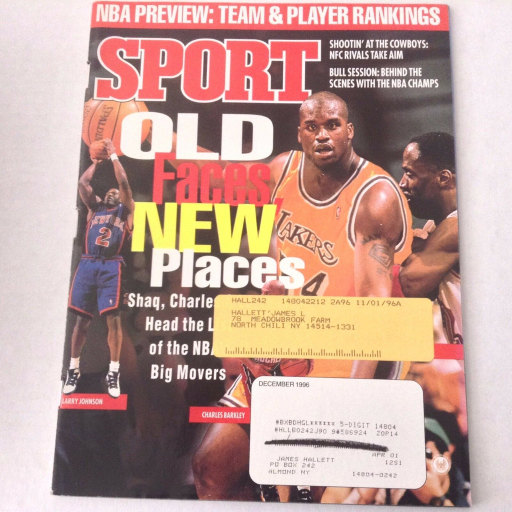 Sport Magazine Shaquille O' Neal Larry Johnson WITH ML December 1996 060817nonrh