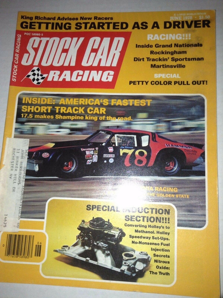 Stock Car Racing Magazine Fastest Short Track Car June 1978 040617NONRH