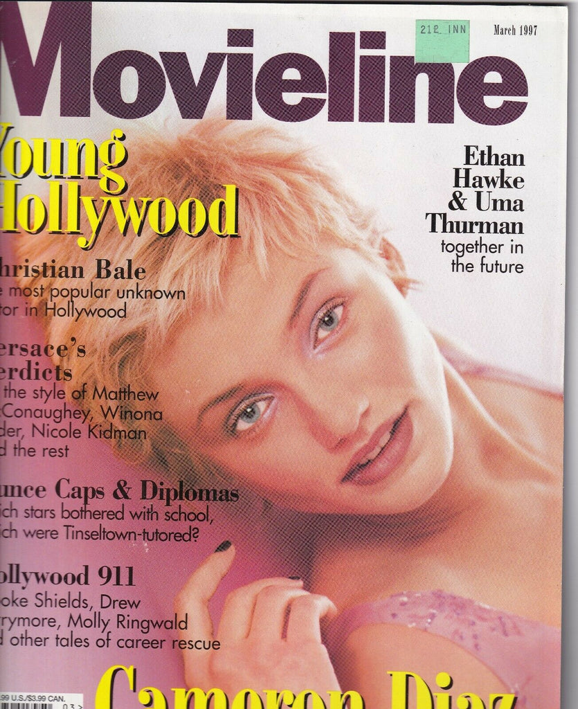 Movieline Magazine Cameon Diaz Christian Bale March 1997 051919nonr