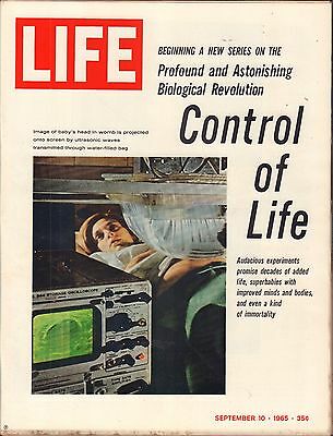 Life Magazine September 10 1965 Birthday Control of Life VG 051816DBE