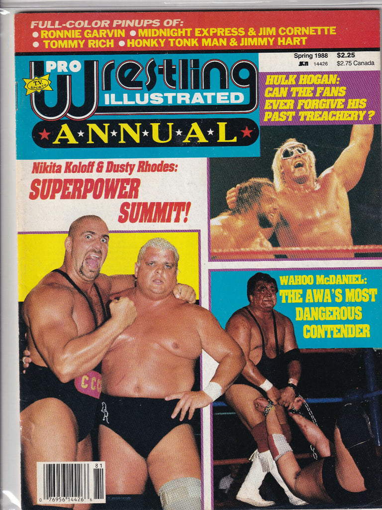 Pro Wrestling Illustrated Nikita Koloff Dusty Rhodes Spring 1988 052419nonr