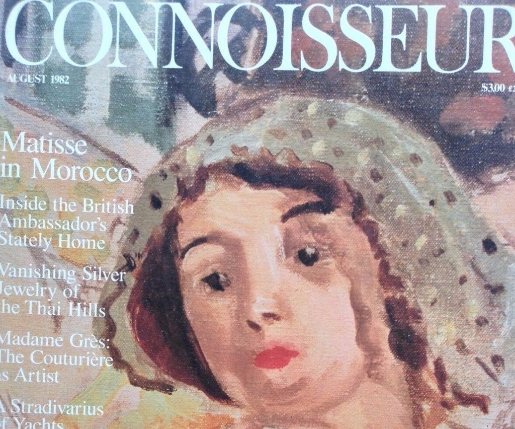 Connoisseur Art Magazine Matisse In Morocco August 1982 092817nonrh