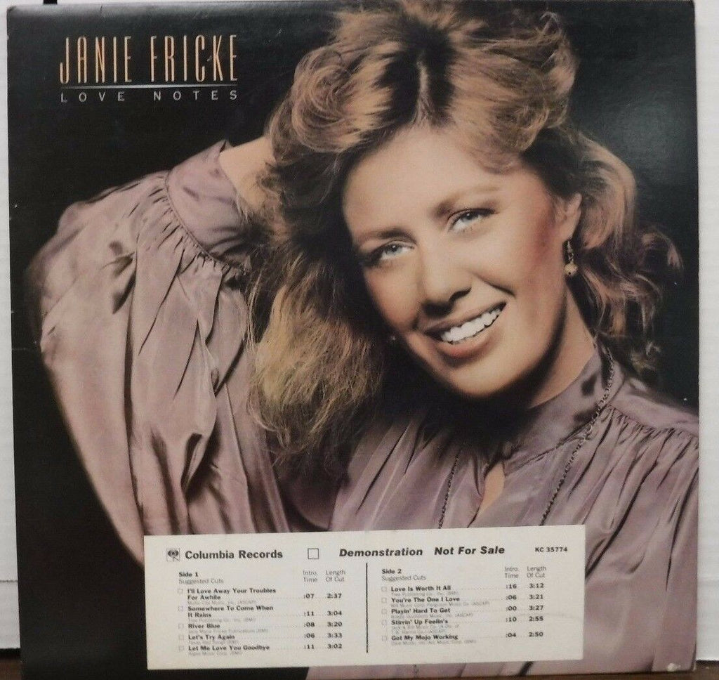 Janie Fricke Love Notes 33RPM DEMO KC35774 121816LLE