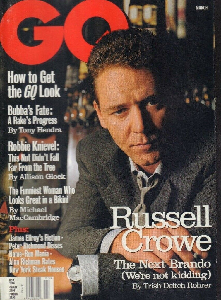 GQ March 1999 Russell Crowe Alan Richman James Ellroy 010519DBE
