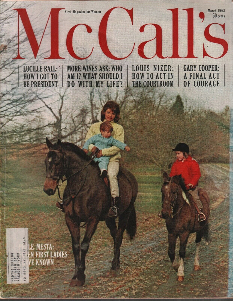 McCall's Magazine March 1963 John F Kennedy JFK Jacqueline Jackie 093019AME2