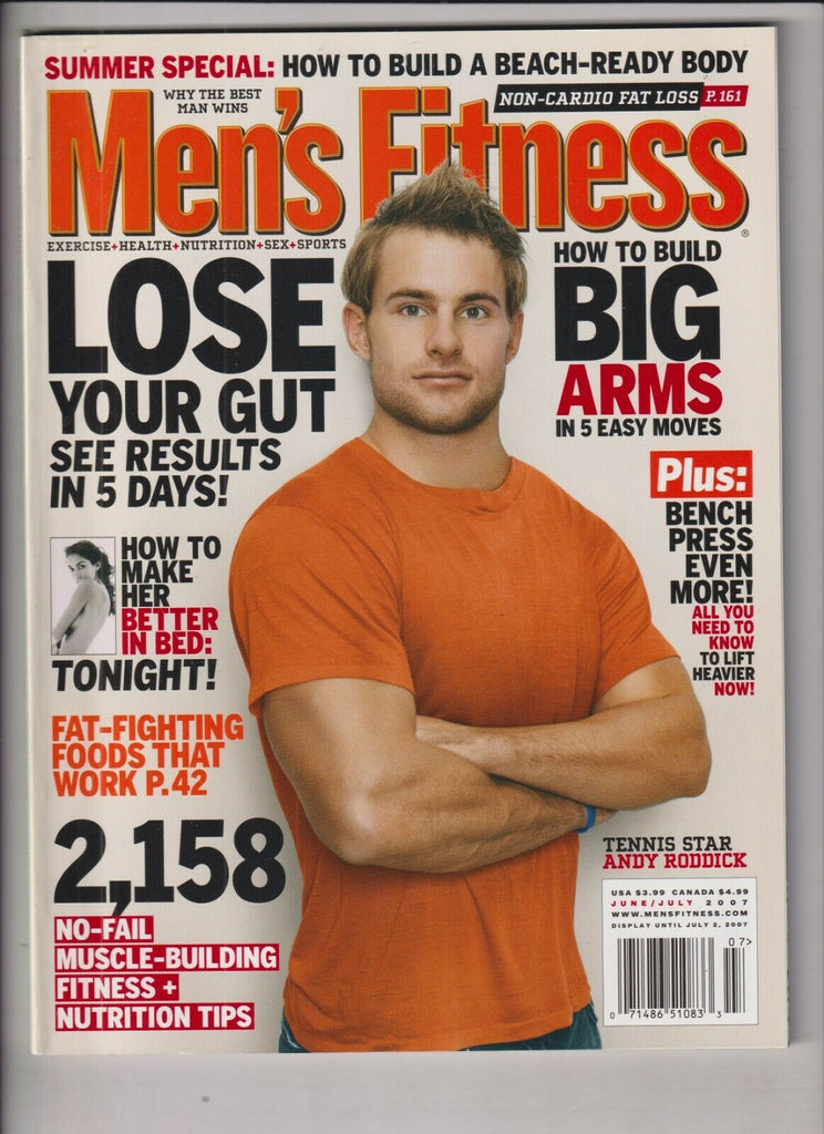 Men's Health Mag Andy Roddick Build Big Arms June/July 2007 031220nonr