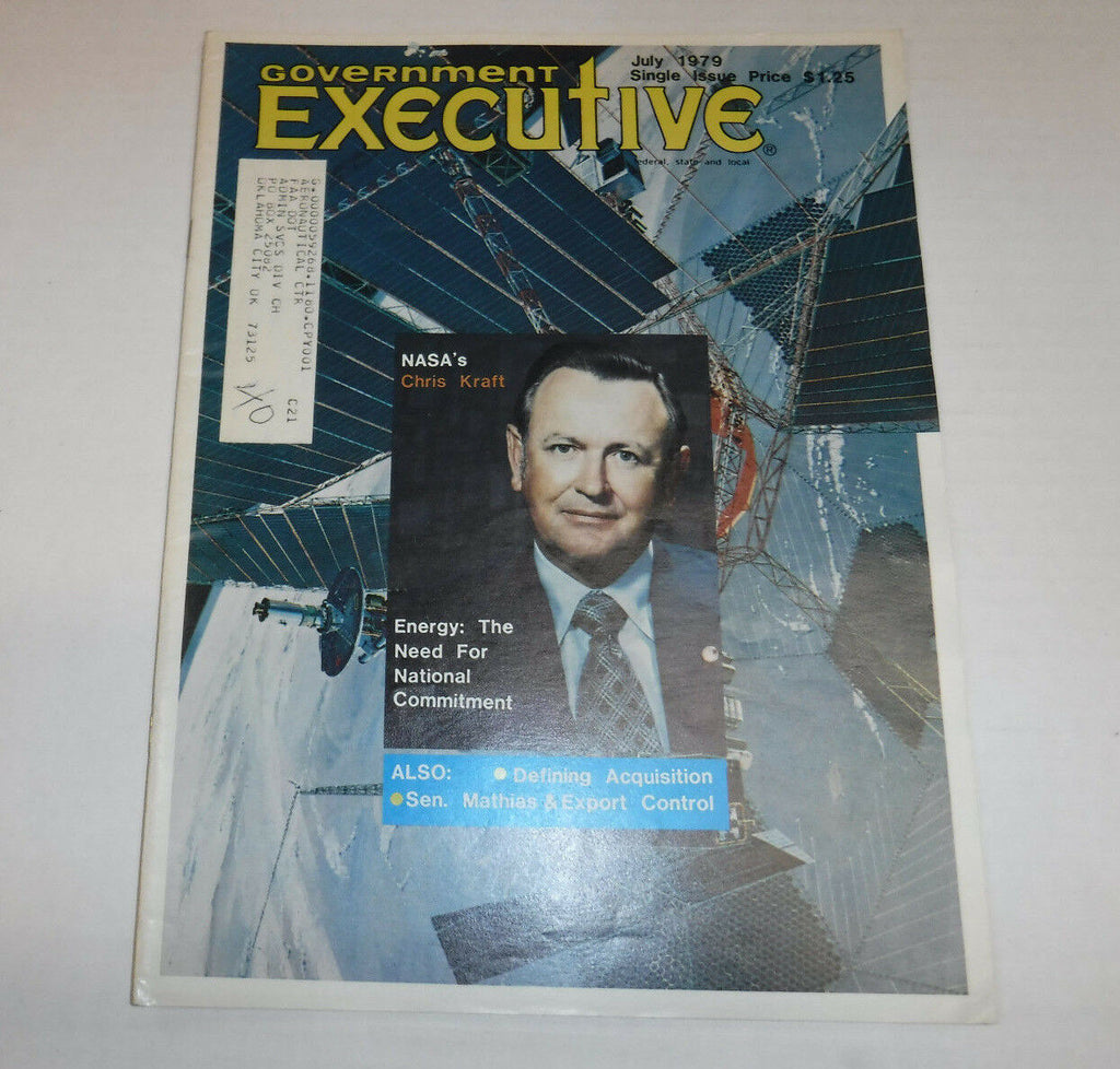 Government Executive Magazine NASA's Chris Kraft July 1979 FAA FAL 102016R