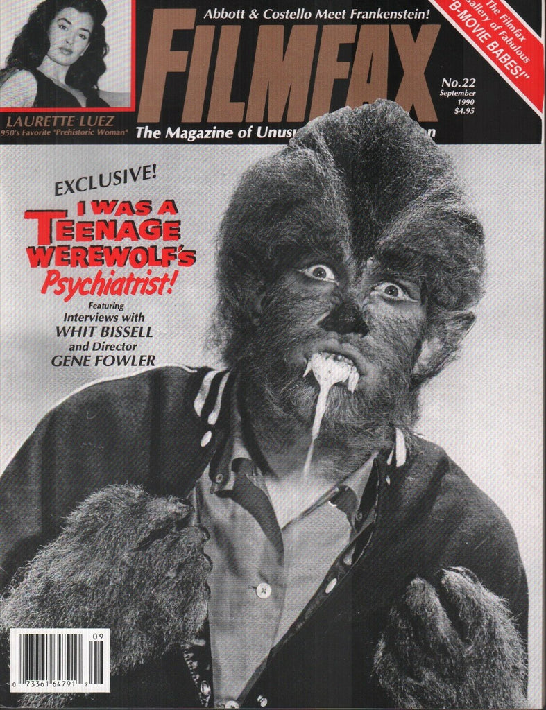 Filmfax September 1990 Whit Bissell Gene Fowler Laurette Luez 020419AME