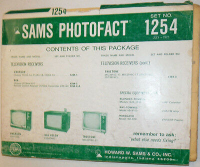 Sams Photofact Magazine Chassis T12K3-1A July 1972 No.1254 022415r