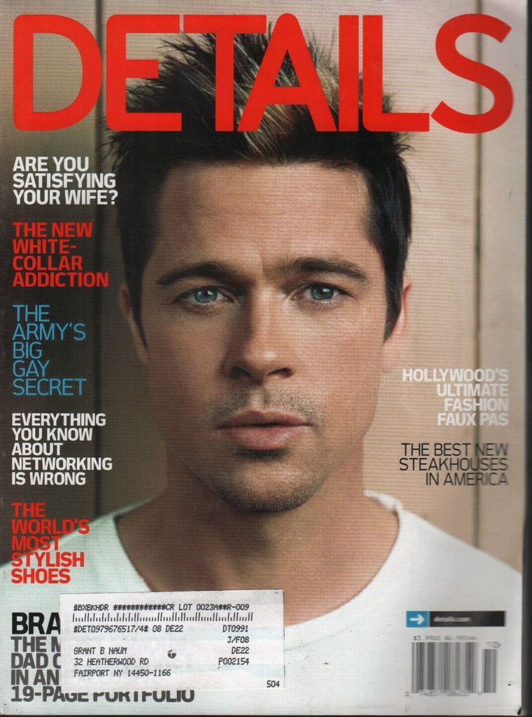 Details Magazine October 2007 Brad Pitt 01118AME2