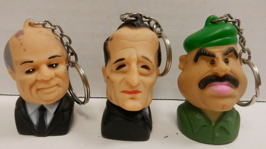 The Three Stooges Political Leaders of Our Times Key-chain lot of 3 013020DBT