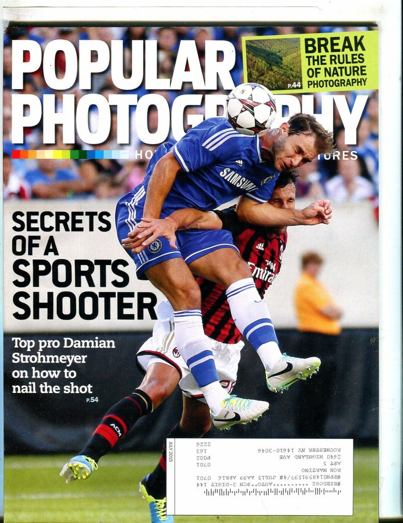 Popular Photography Magazine July 2015 Damian Strohmeyer EX w/ML 050517nonjhe