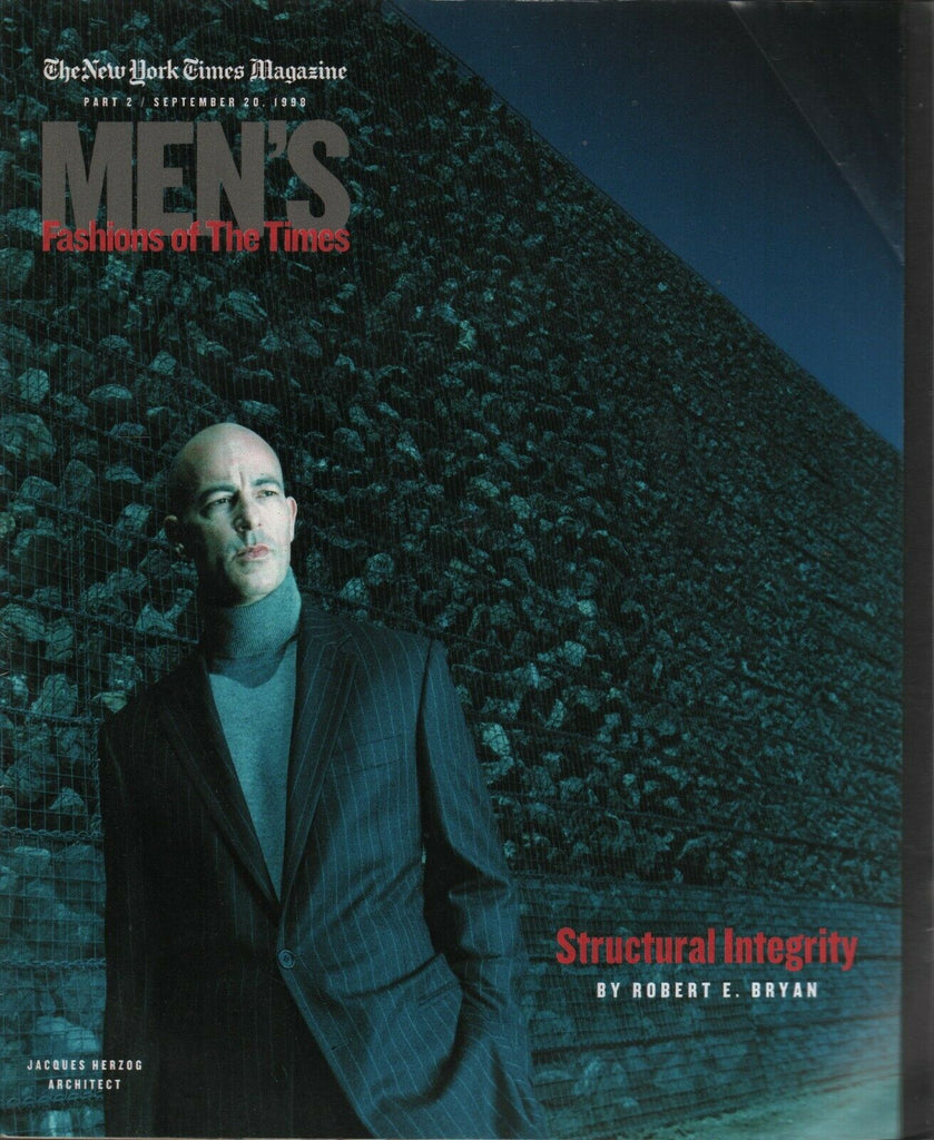 New York Times Men's Fashions pt September 20 1999 Jaques Herzog 031620AME