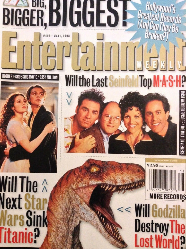 Entertainment Weekly Magazine Jerry Seinfeld & Titanic May 1, 1998 080218nonrh
