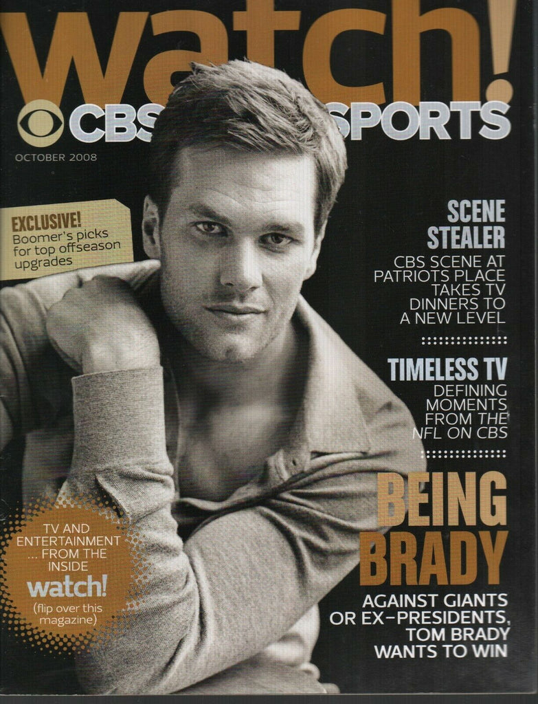 Watch! CBS Sports Magazine October 2008 Tom Brady 022120AME