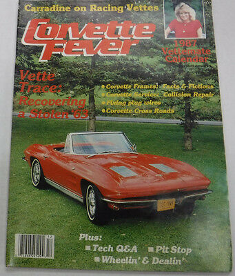 Corvette Fever Magazine Vette Trace Recovering December 1986 NO ML 072315R