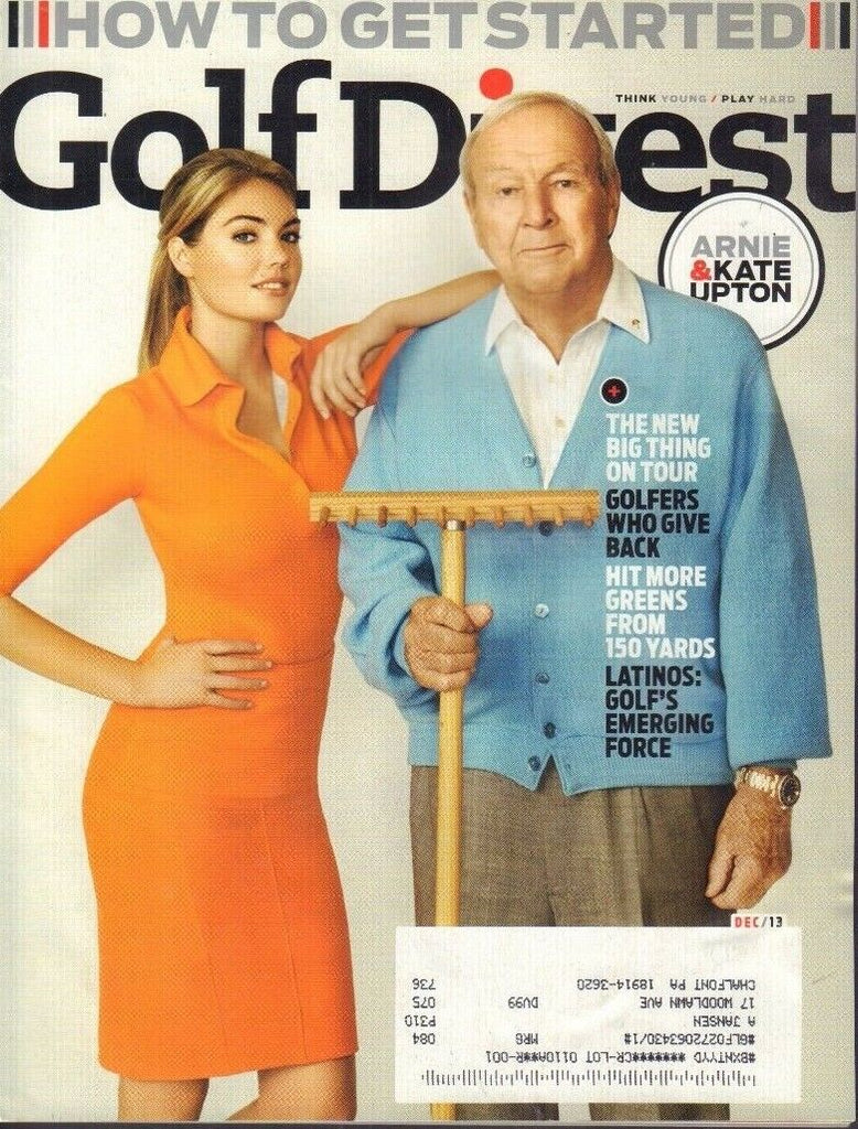Golf Digest Magazine Kate Upton & Arnold Palmer December 2013 010918nonr