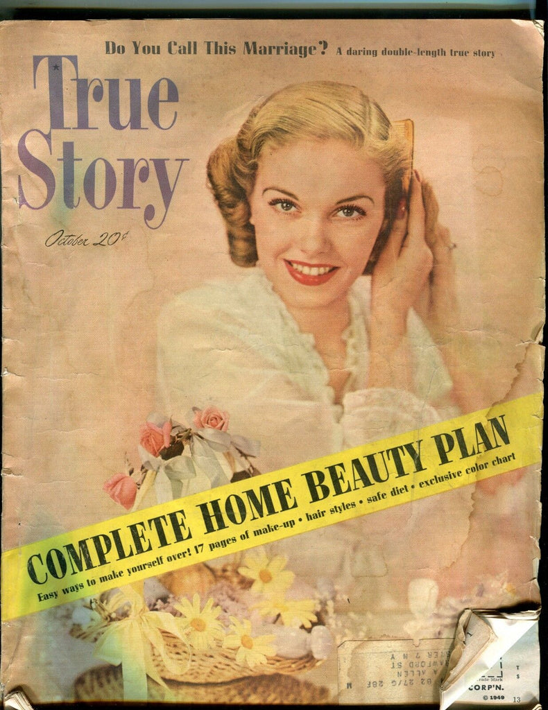 True Story Magazine October 1949 ACC w/ML 022117nonjhe