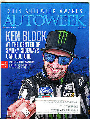 AutoWeek Magazine January 4 2016 Ken Block EX 062716jhe