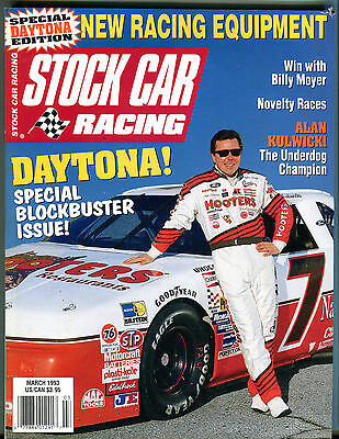 Stock Car Racing Magazine March 1993 Alan Kulwicki Daytona! EX 012816jhe