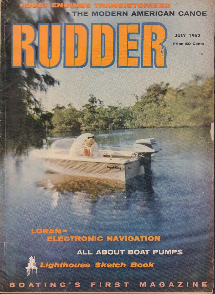 Rudder July 1962 Loran- Electronic Navigation, Lighthouse Sketch 042117nonDBE2