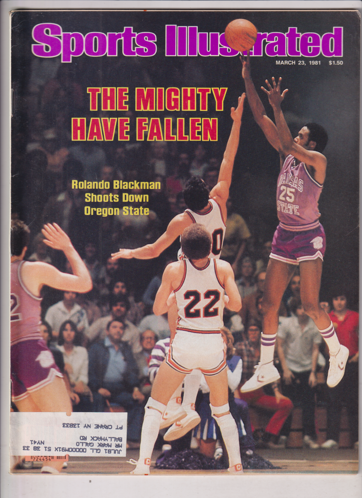 Sports Illustrated Mag Rolando Blackman Oregon State March 23, 1981 011120nonr