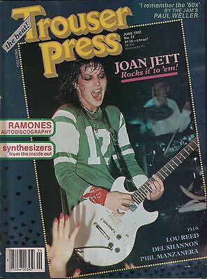 Trouser Press June 1982 No.74 Joan Jett, Ramones VG 120315DBE