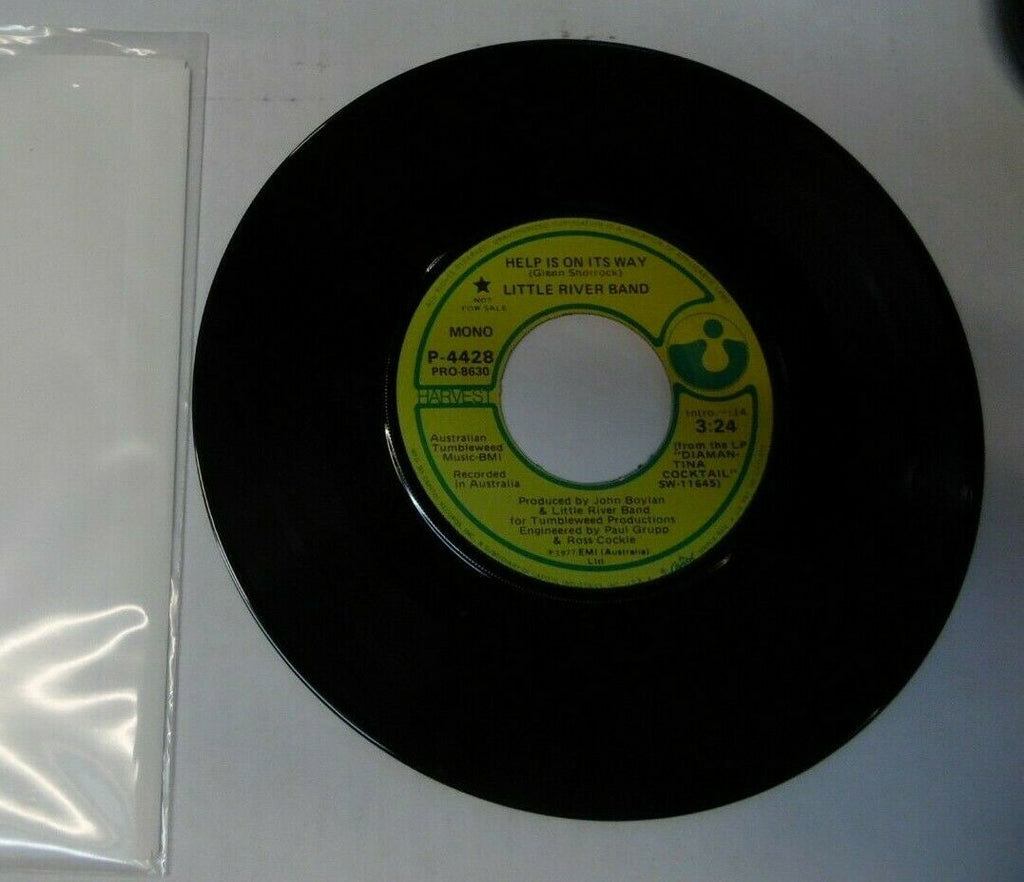 Little River Band Help is on the Way 45RPM PROMO P-4428 022220LLE45