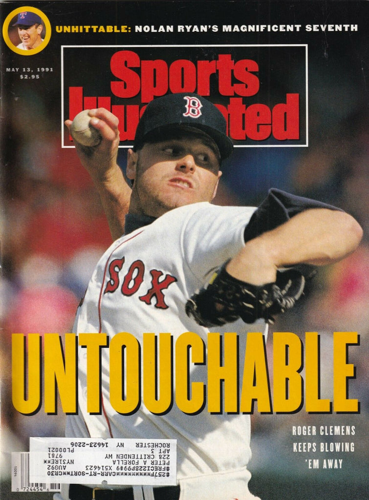 Sports Illustrated Roger Clemens Nolan Ryan May 13, 1991 091619nonr