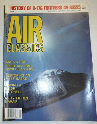 Air Classics Magazine Skua & Roc Fleet Air WWII Disasters May 1982 040815R