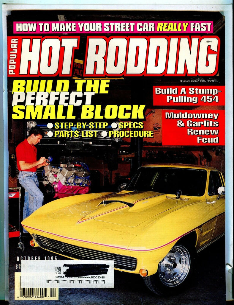 Popular Hot Rodding Magazine October 1995 Small Block EX w/ML 021817jhe