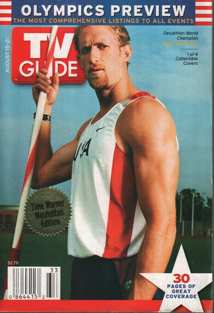 TV Guide TW Manhattan Edition August 15 2004 Tom Pappas Olympics 022120AME