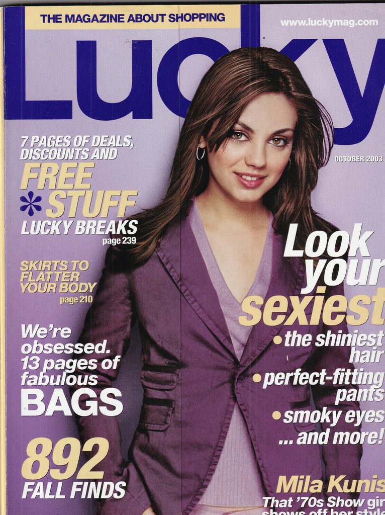 Lucky Mag Mila Kunis 892 Fall Finds October 2003 101619nonr