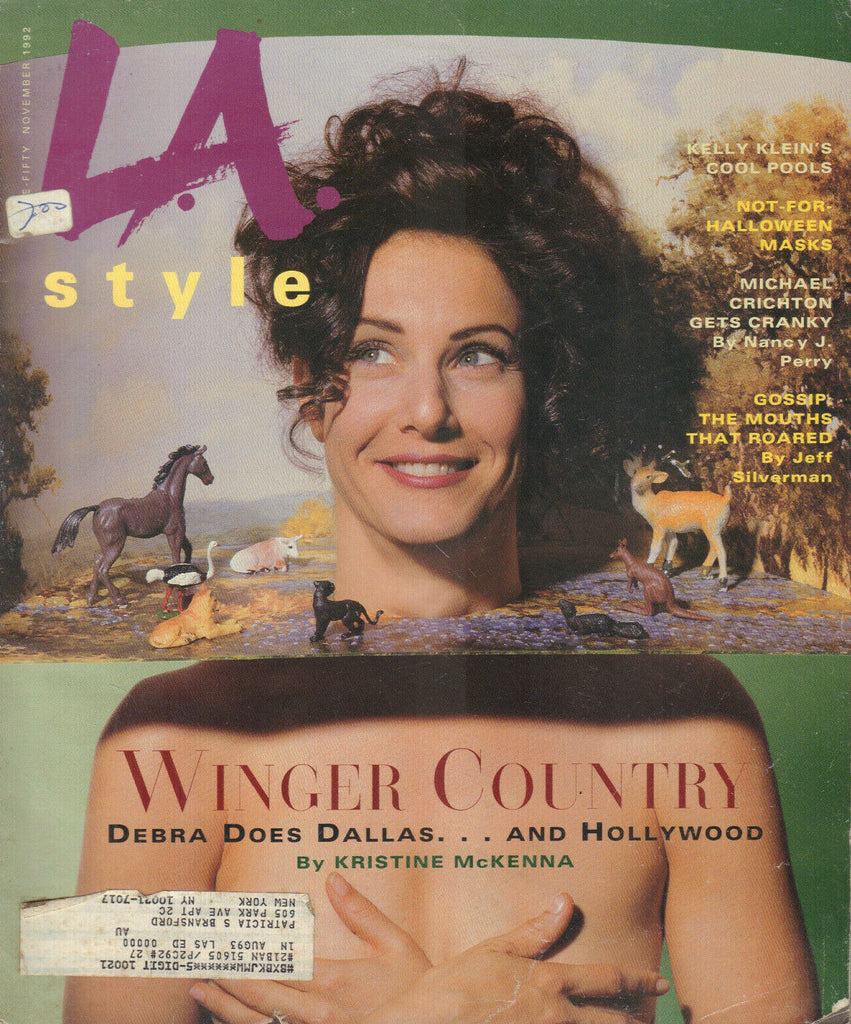 LA Style November 1992 Kelly Klein Debra Winger Michael Crighton 032520DBE