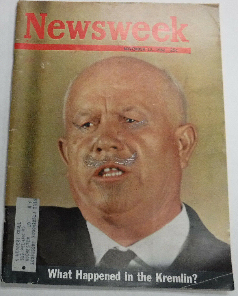 Newsweek Magazine The Cuban Crisis Fidel Castro November 1962 100316R2