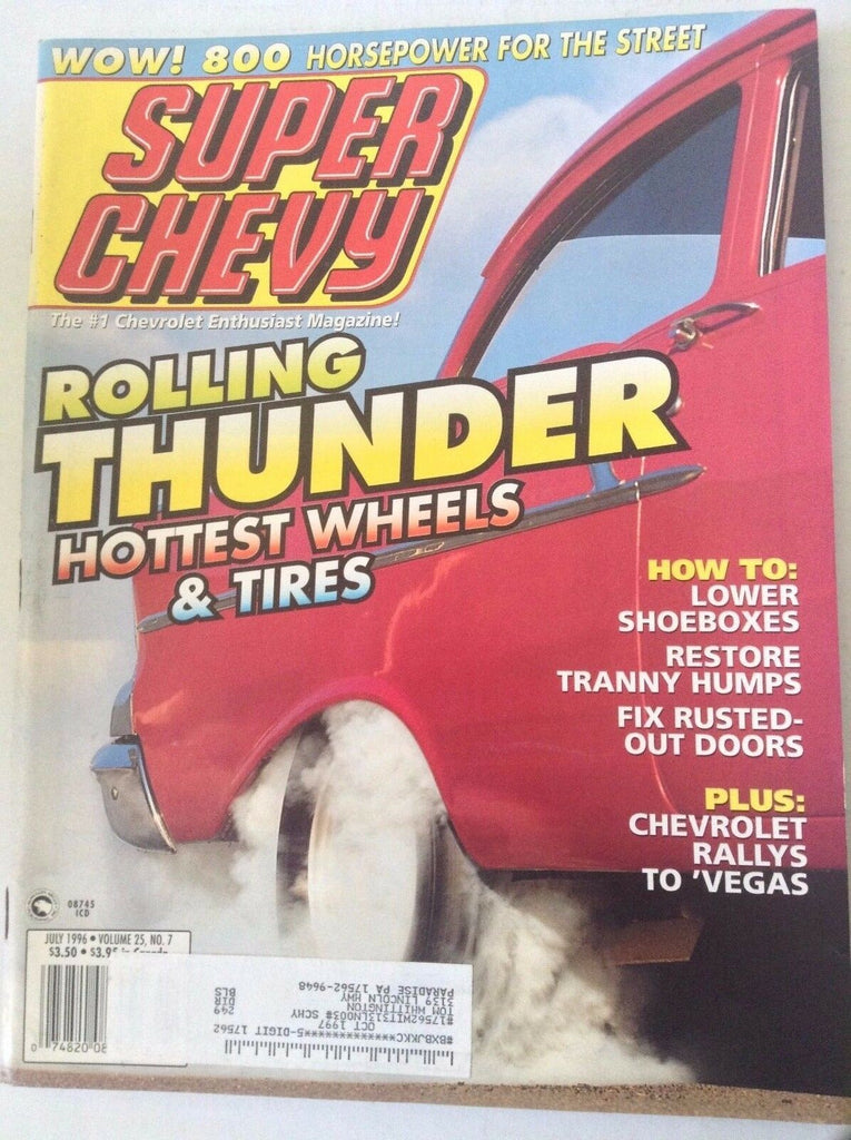 Super Chevy Magazine Rolling Thunder Chevrolet July 1996 041717nonrh