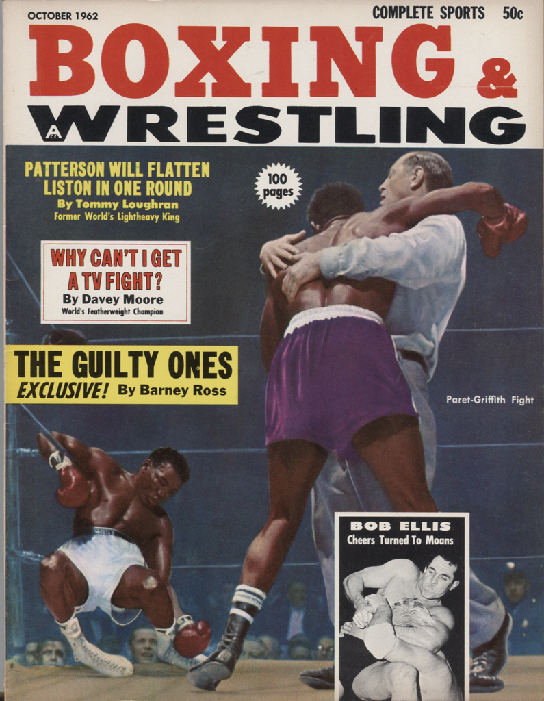 Boxing 7 Wrestling October 1962 Floyd Patterson Paret Griffith Sllis 072120DBE