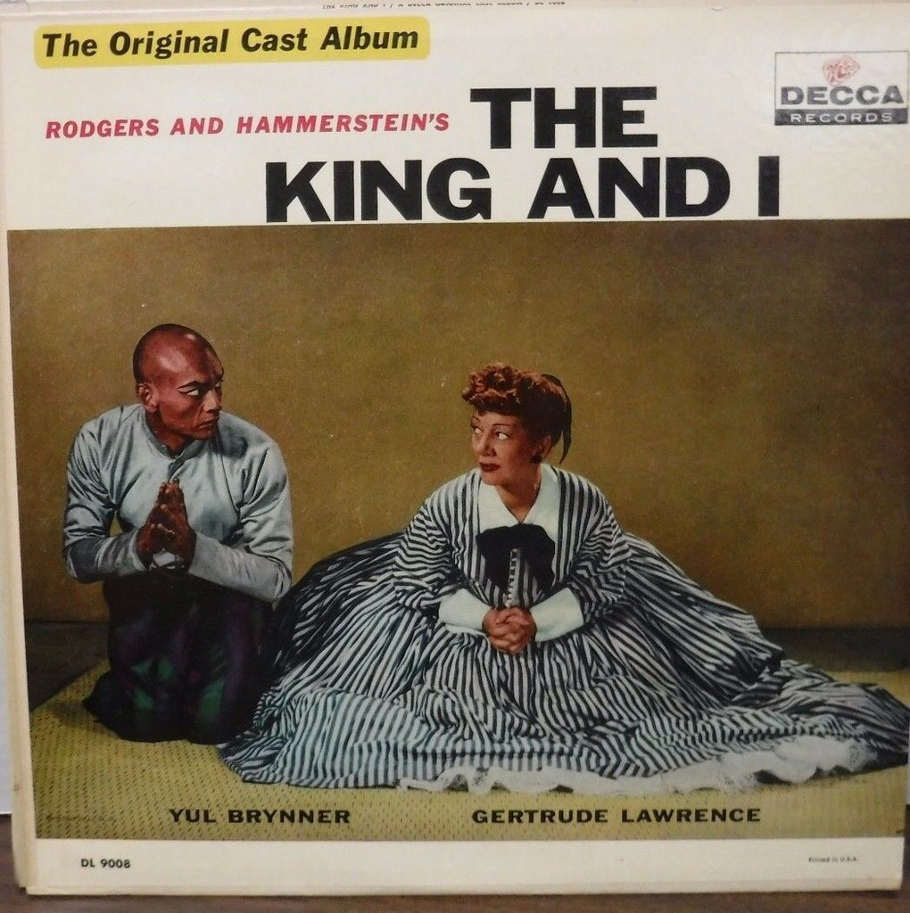 Orig. Cast Album The King and I DL9008 Yul Brynner Gertrude Lawrence 112016LLE